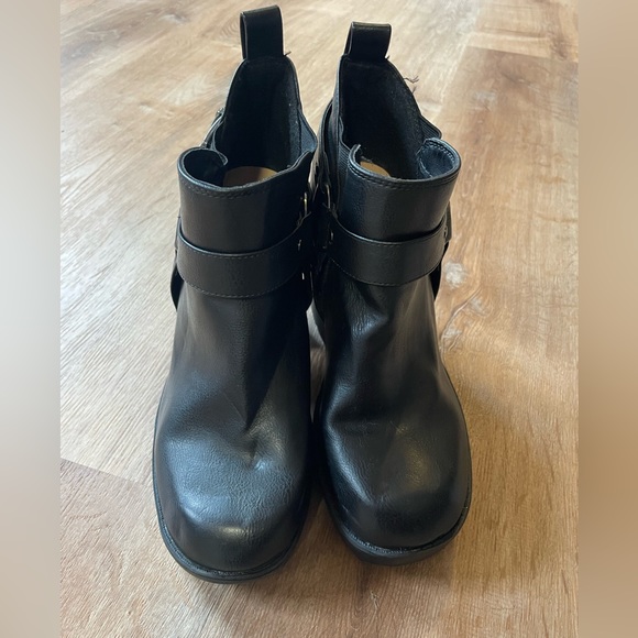 Torrid Black Faux Leather Lug Bootie - Picture 7 of 10